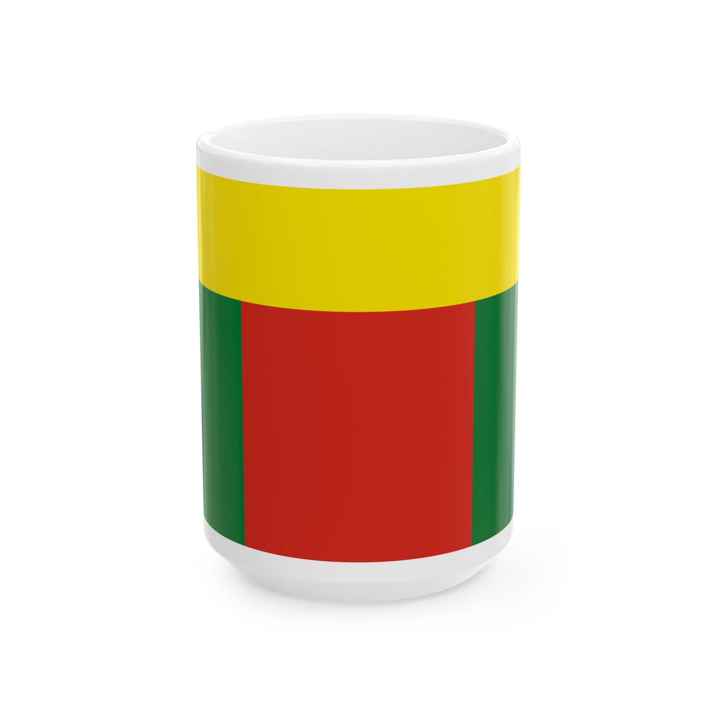 Lesser Flag of Bolivia 1826-1831 (Bolivia) White Coffee Mug-15oz-Go Mug Yourself