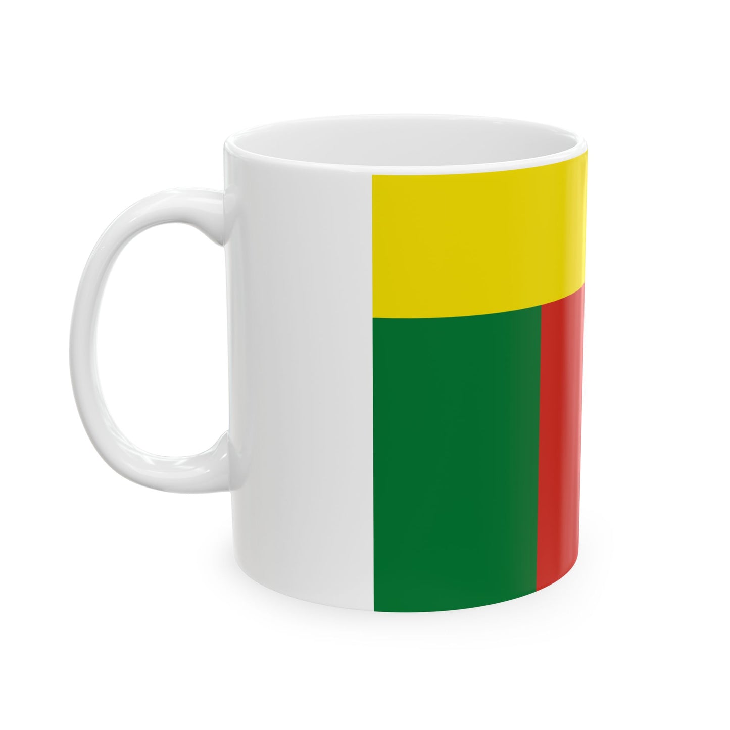 Lesser Flag of Bolivia 1826-1831 (Bolivia) White Coffee Mug-Go Mug Yourself