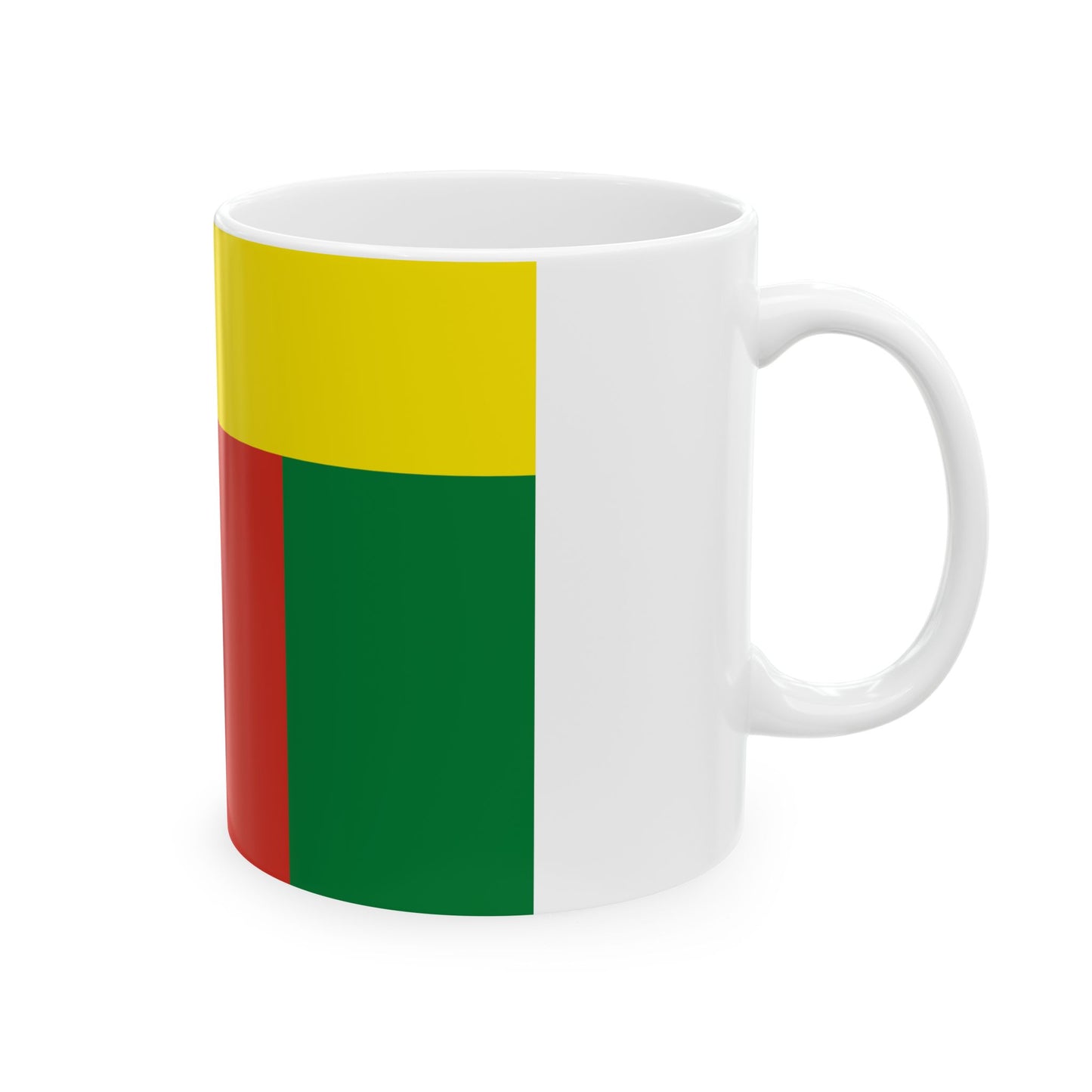Lesser Flag of Bolivia 1826-1831 (Bolivia) White Coffee Mug-Go Mug Yourself