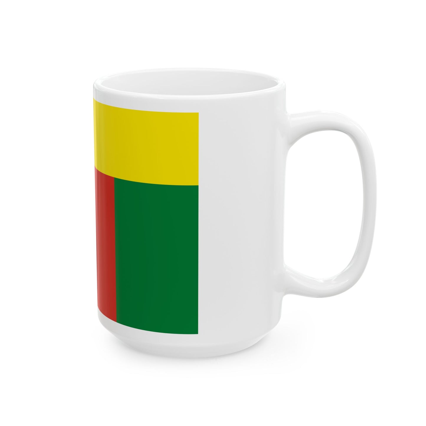 Lesser Flag of Bolivia 1826-1831 (Bolivia) White Coffee Mug-Go Mug Yourself