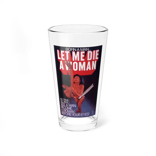 LET ME DIE A WOMAN 1977 Movie Poster - Pint Glass 16oz 16oz - Go Mug Yourself