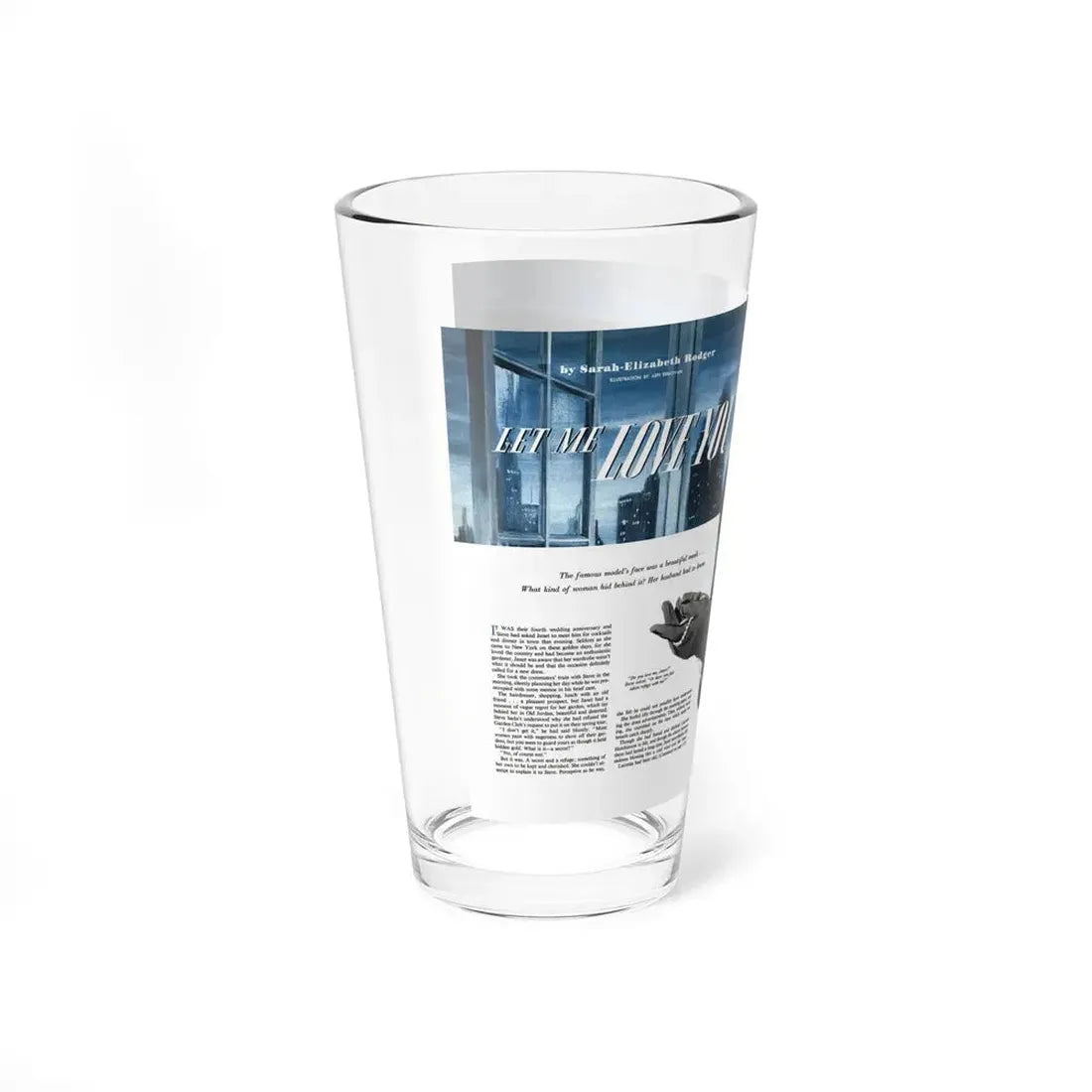 Let Me Love You, The American Magazine, February 1952 - Pint Glass 16oz - Go Mug Yourself