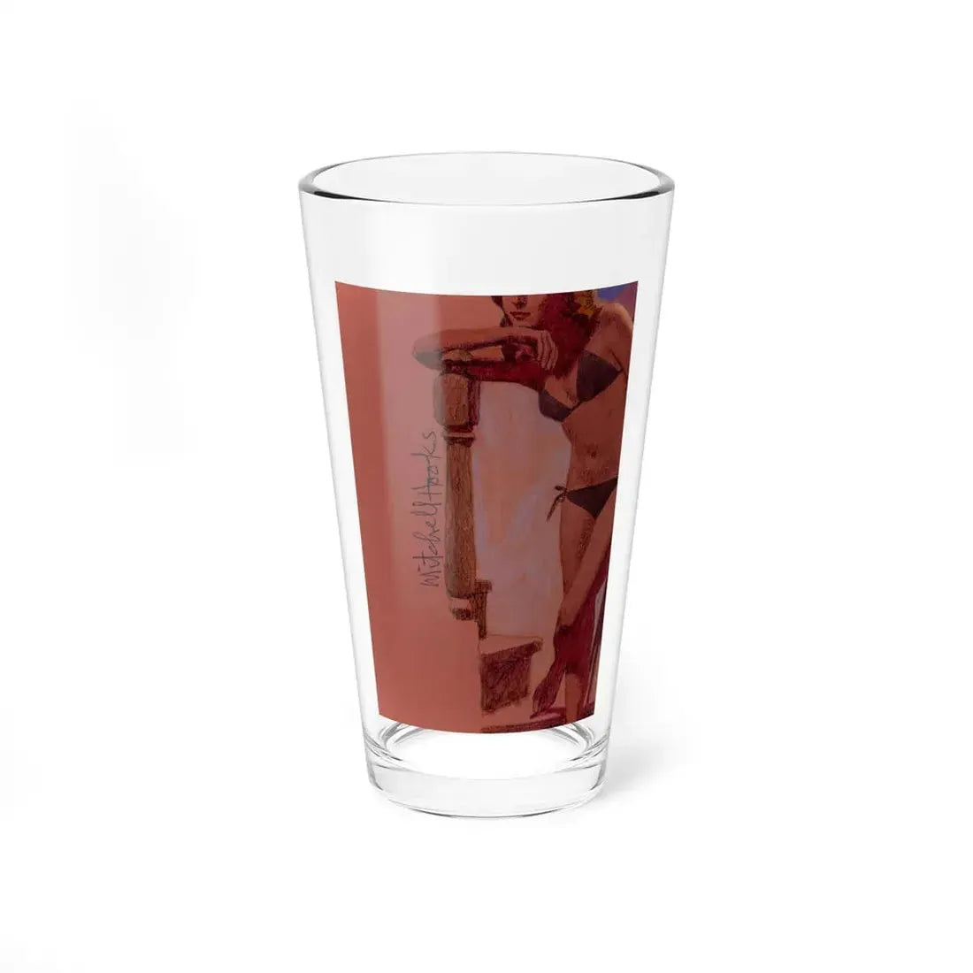 Lew Archer The Chill, paperback cover (Bantam Books, 1963)_ signature - Pint Glass 16oz 16oz - Go Mug Yourself