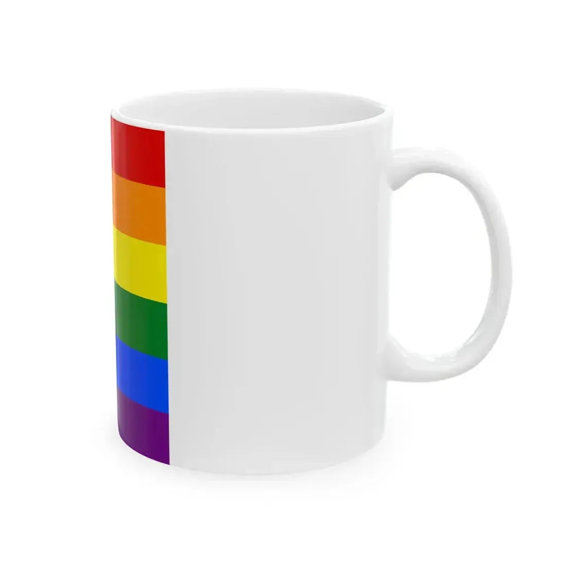 LGBT flag map of Arizona (United States) White Coffee Mug - Go Mug Yourself