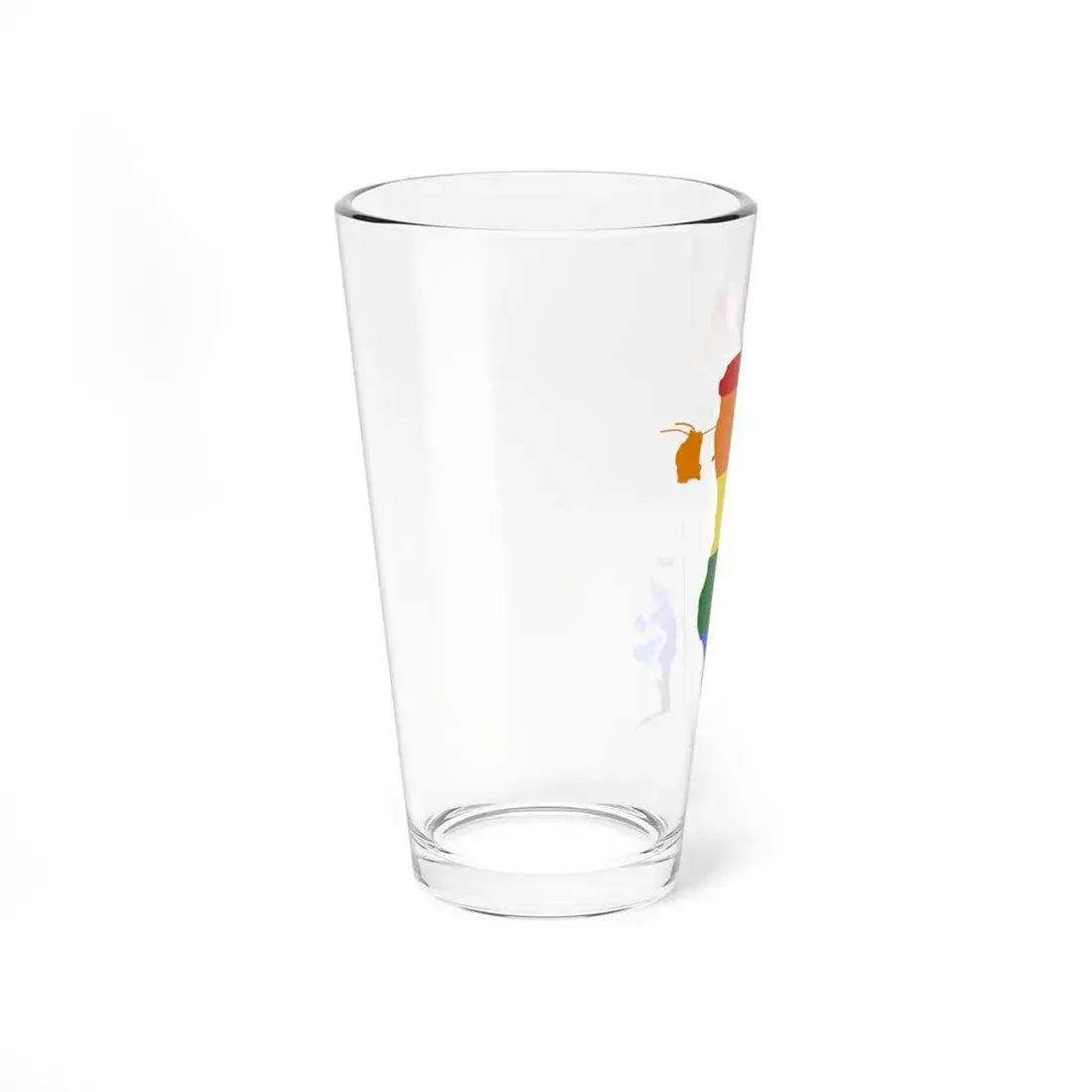 LGBT flag map of Bahrain (Bahrain) Pint Glass 16oz - Go Mug Yourself