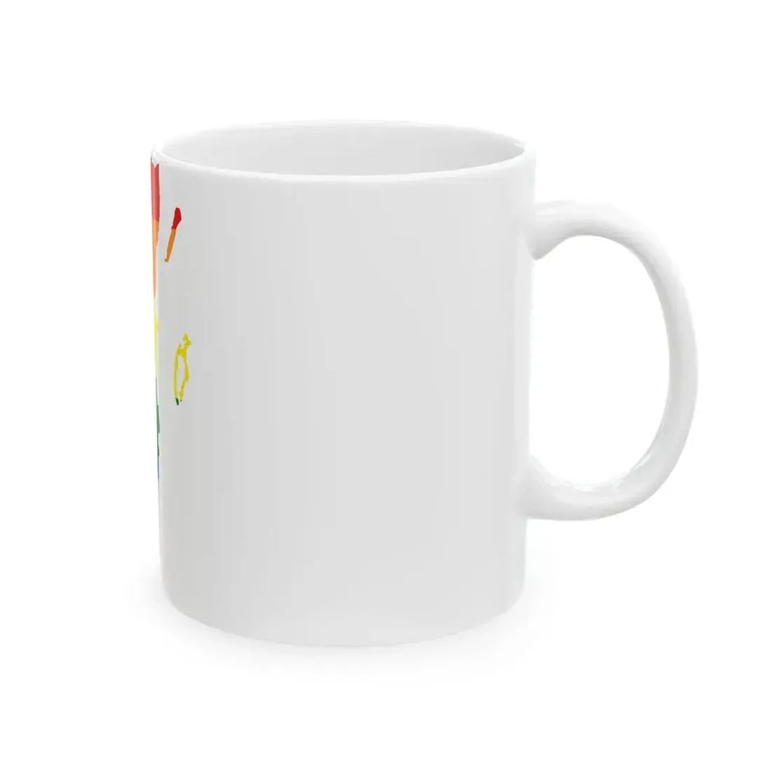 LGBT flag map of Belize (Belize) White Coffee Mug - Go Mug Yourself