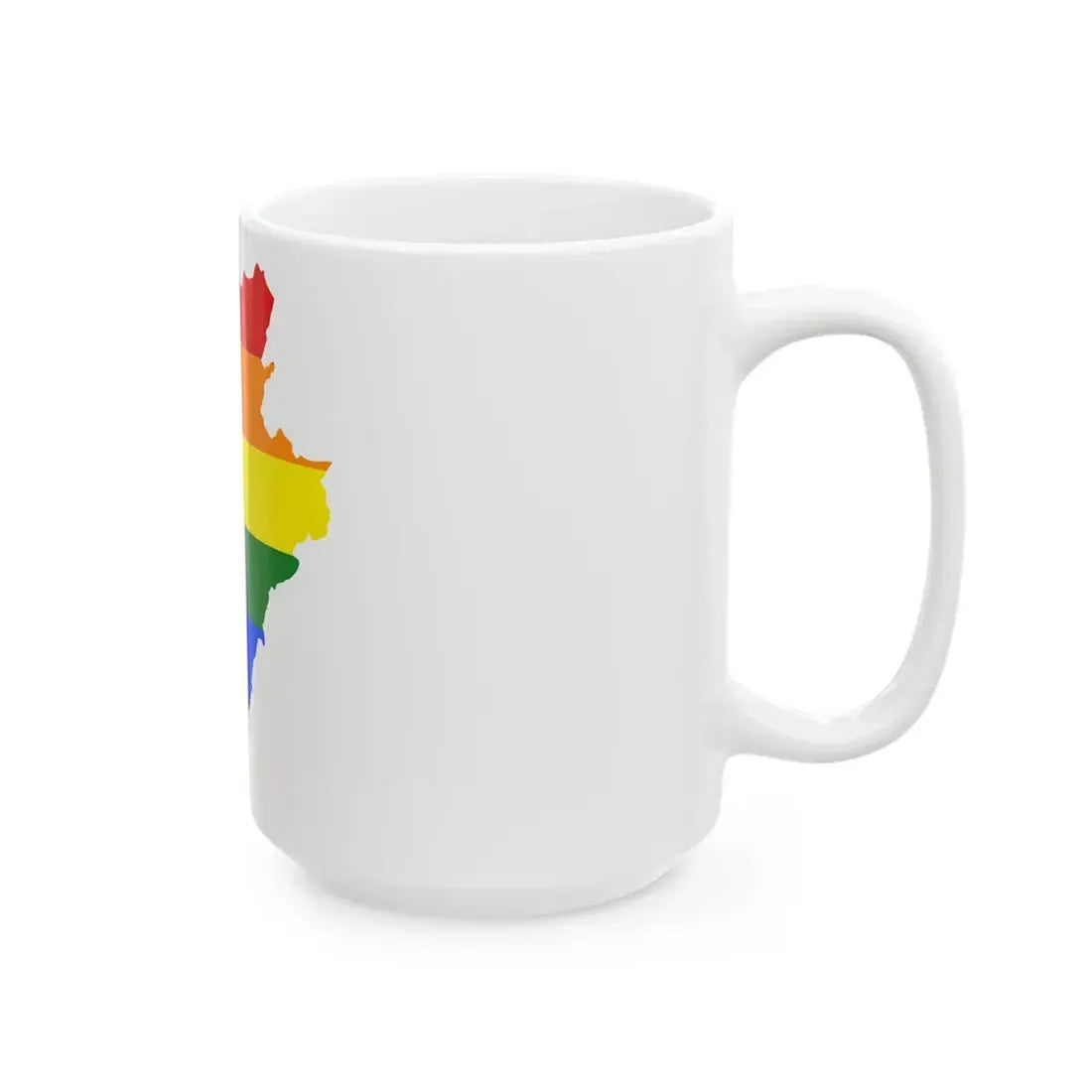 LGBT flag map of Burundi (Burundi) White Coffee Mug - Go Mug Yourself