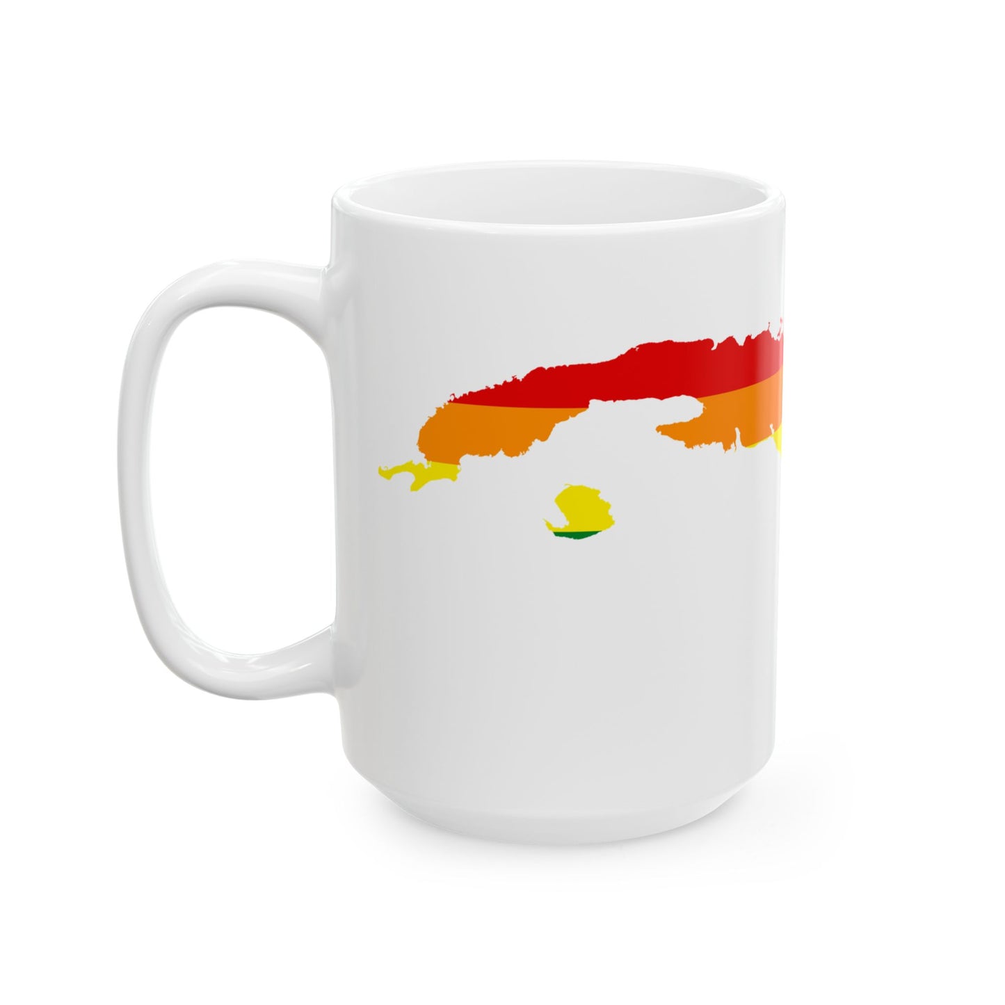 LGBT flag map of Cuba (Cuba) White Coffee Mug-Go Mug Yourself