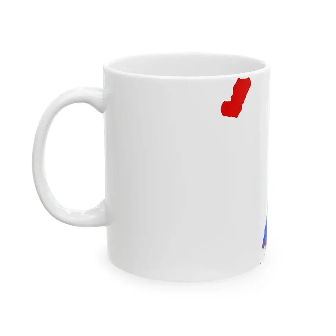 LGBT flag map of Equatorial Guinea (Equatorial Guinea) White Coffee Mug - Go Mug Yourself