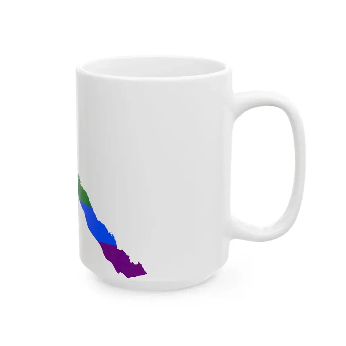 LGBT flag map of Eritrea (Eritrea) White Coffee Mug - Go Mug Yourself