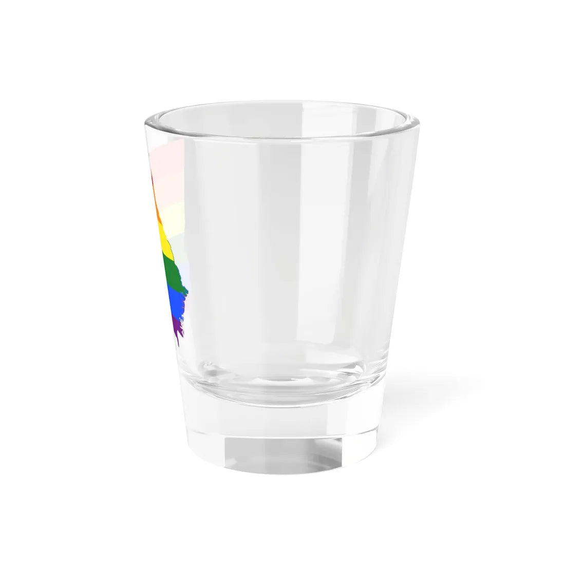 LGBT flag map of Georgia state (United States) Shot Glass 1.5oz - Go Mug Yourself