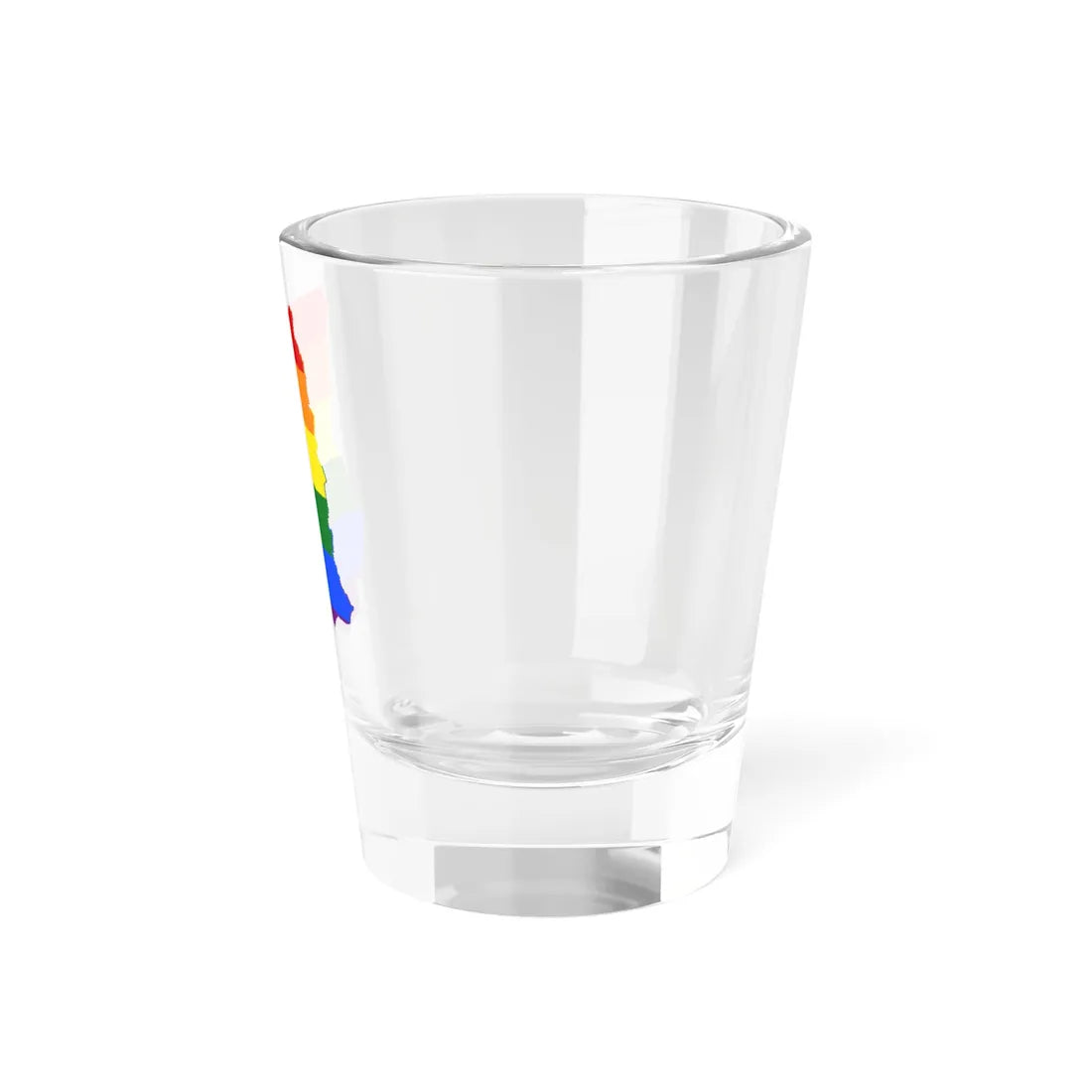 LGBT flag map of Ghana (Ghana) Shot Glass 1.5oz - Go Mug Yourself