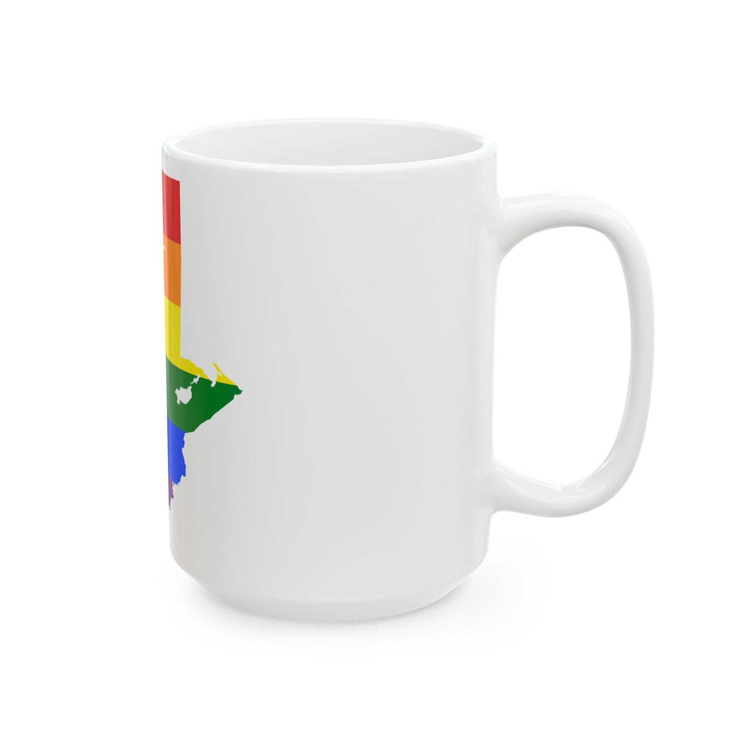 LGBT flag map of Guatemala (Guatemala) White Coffee Mug-Go Mug Yourself