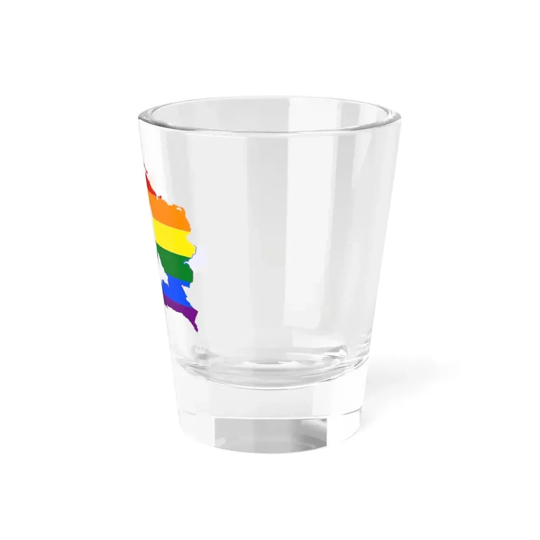 LGBT flag map of Haiti (Haiti) Shot Glass 1.5oz - Go Mug Yourself