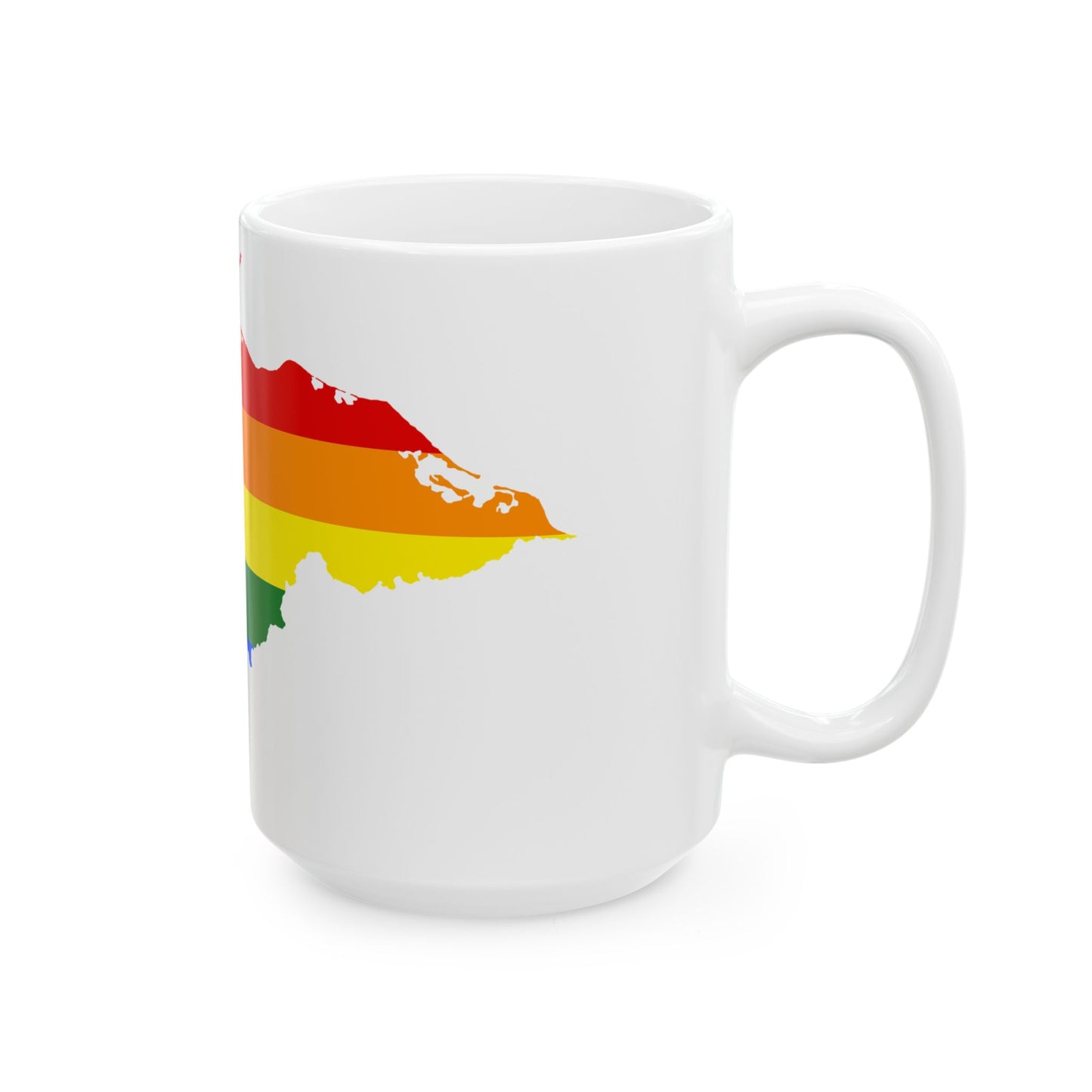 LGBT flag map of Honduras (Honduras) White Coffee Mug-Go Mug Yourself