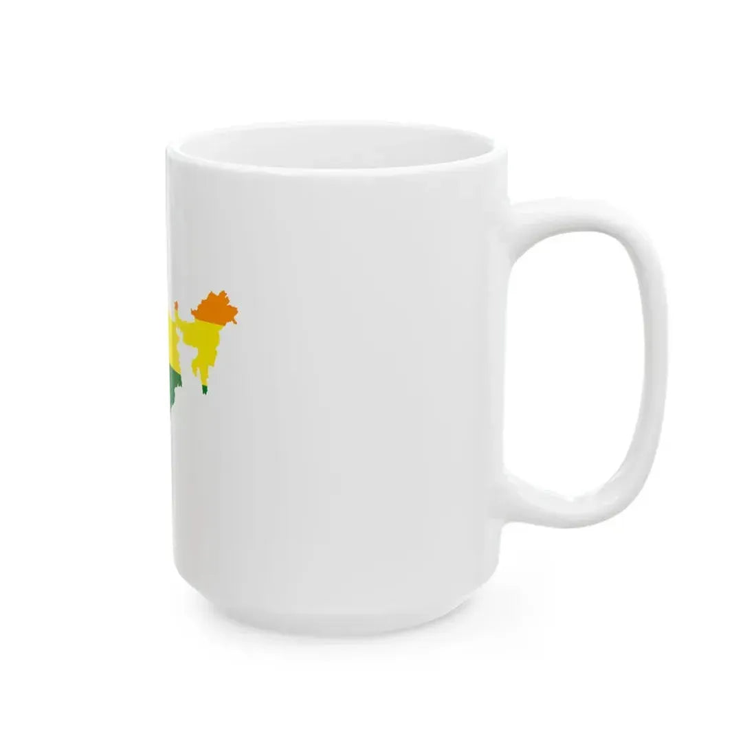 LGBT flag map of India (India) White Coffee Mug - Go Mug Yourself