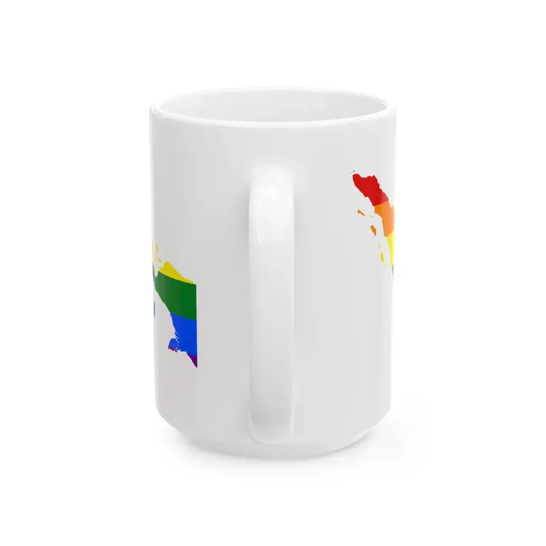 LGBT flag map of Indonesia (Indonesia) White Coffee Mug - Go Mug Yourself