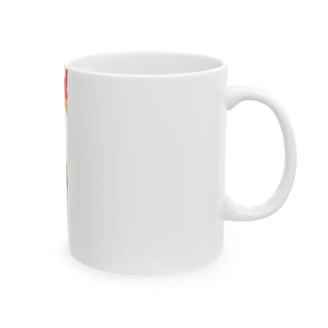 LGBT flag map of Israel (Israel) White Coffee Mug - Go Mug Yourself