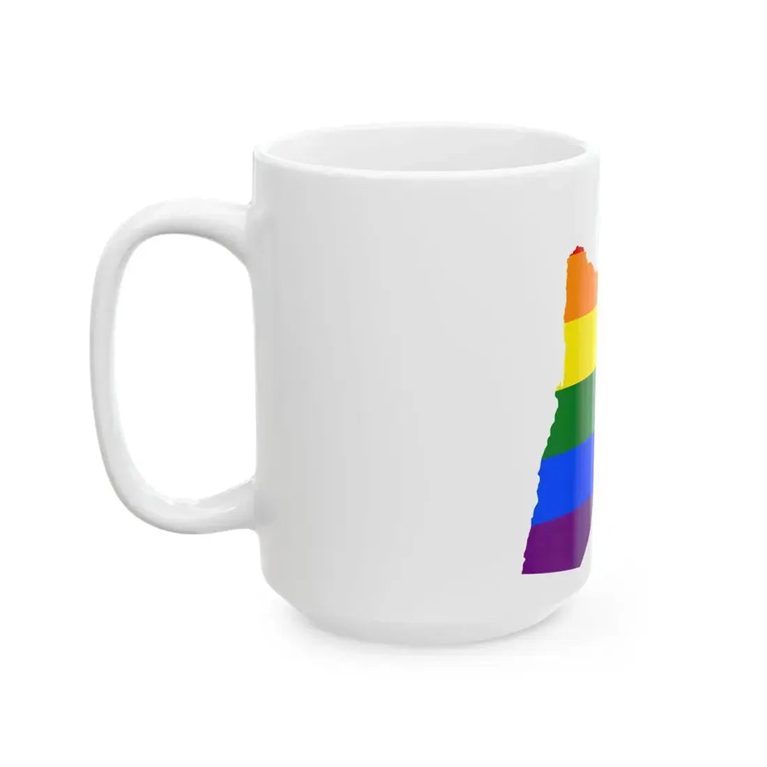 LGBT flag map of Jordan (Jordan) White Coffee Mug - Go Mug Yourself