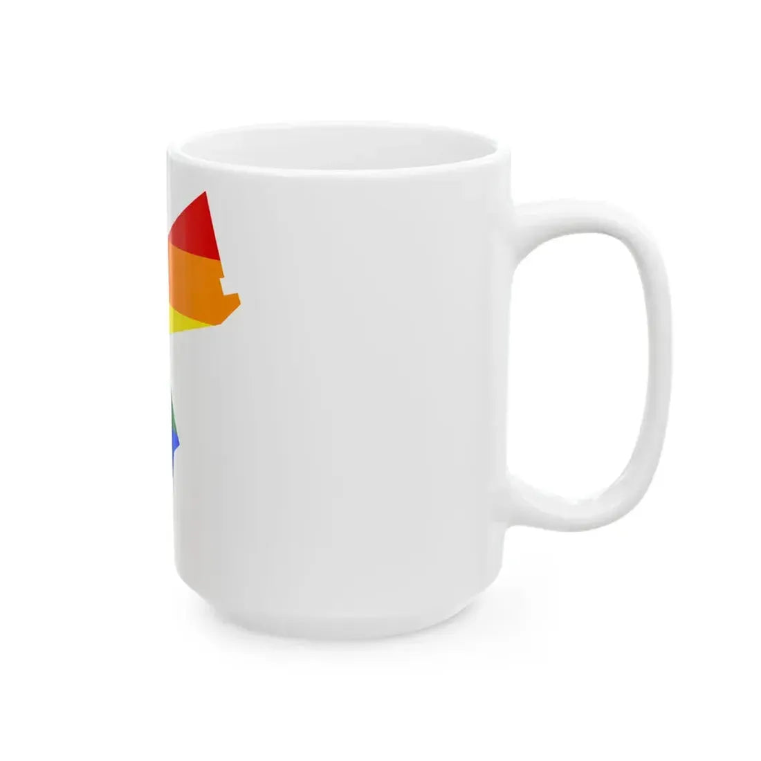 LGBT flag map of Jordan (Jordan) White Coffee Mug - Go Mug Yourself