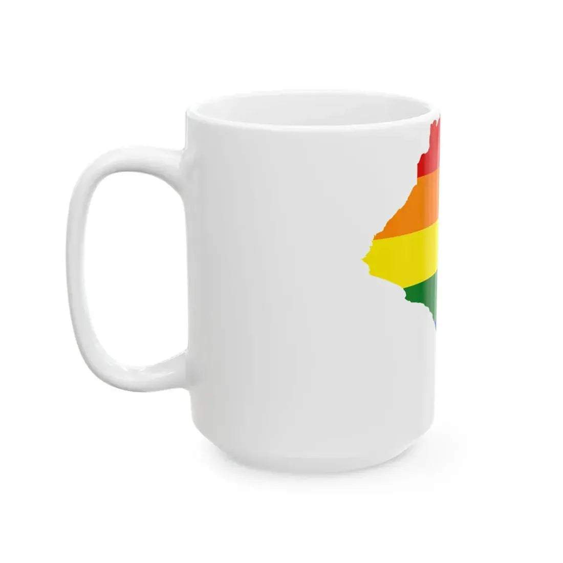 LGBT flag map of Liberia (Liberia) White Coffee Mug - Go Mug Yourself