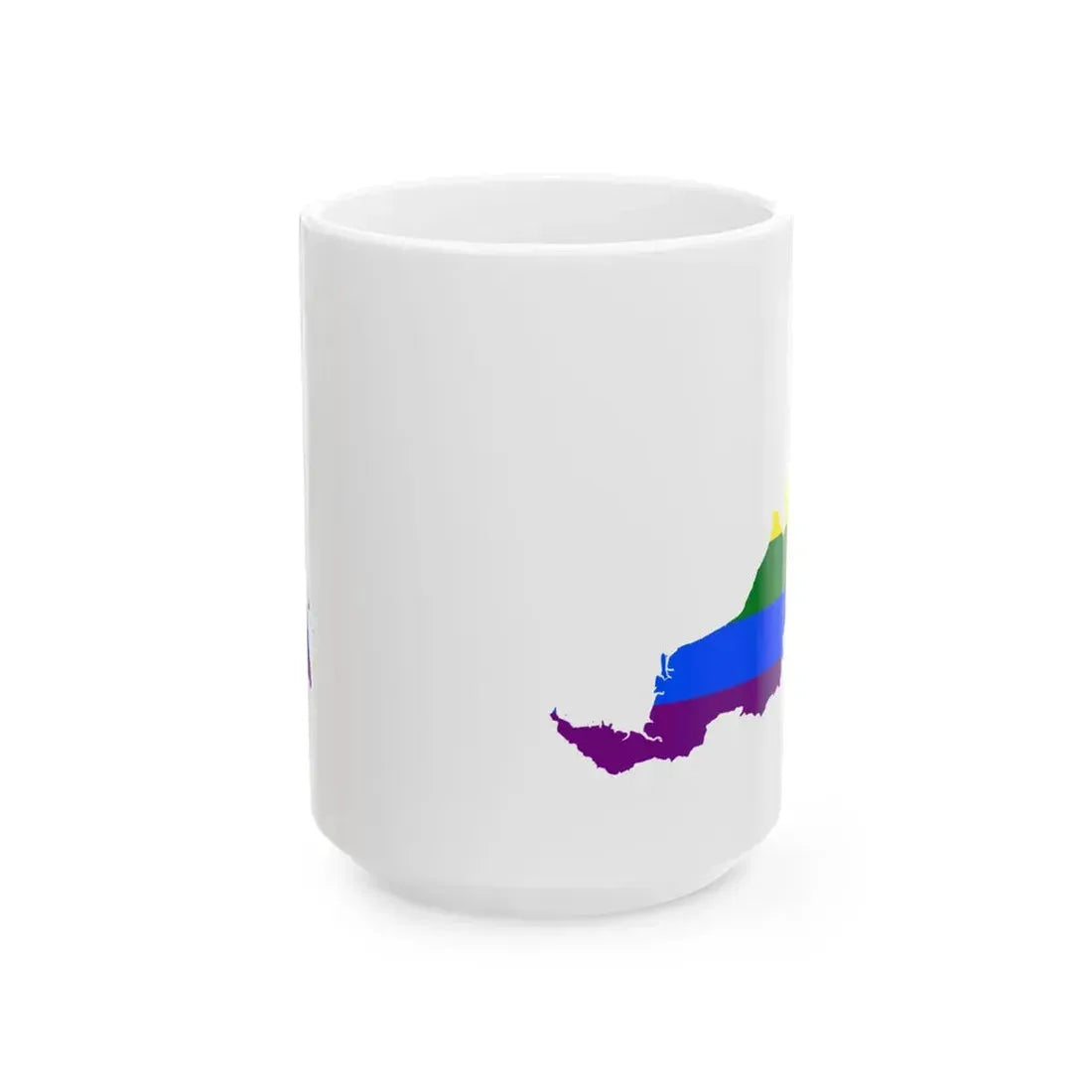 LGBT flag map of Malaysia (Malaysia) White Coffee Mug 15oz - Go Mug Yourself