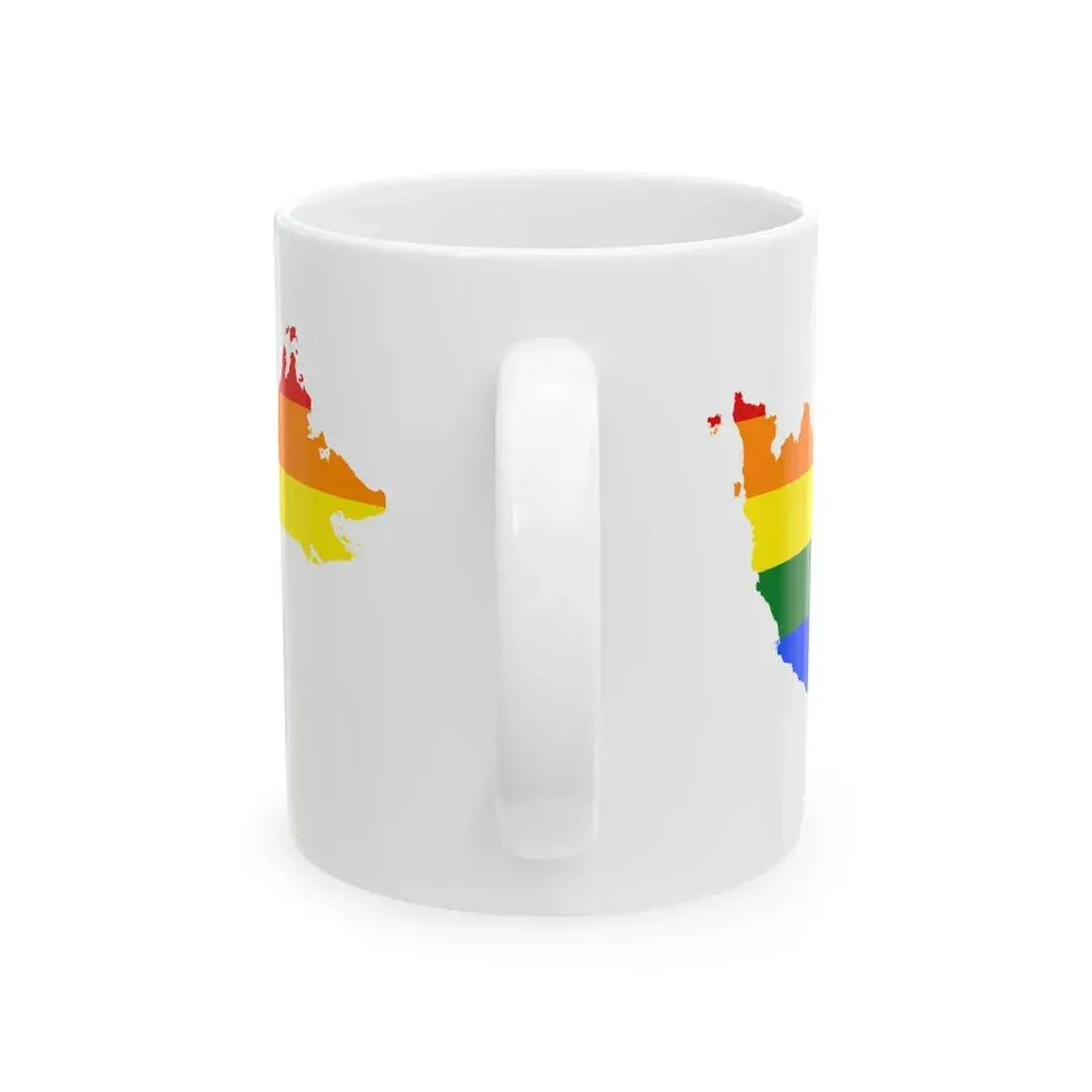 LGBT flag map of Malaysia (Malaysia) White Coffee Mug - Go Mug Yourself