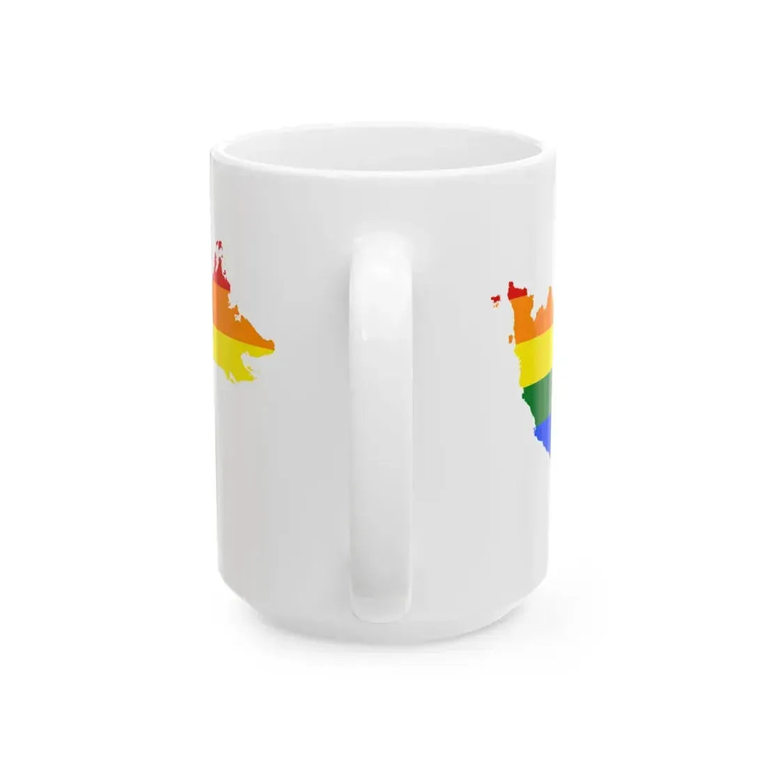 LGBT flag map of Malaysia (Malaysia) White Coffee Mug - Go Mug Yourself