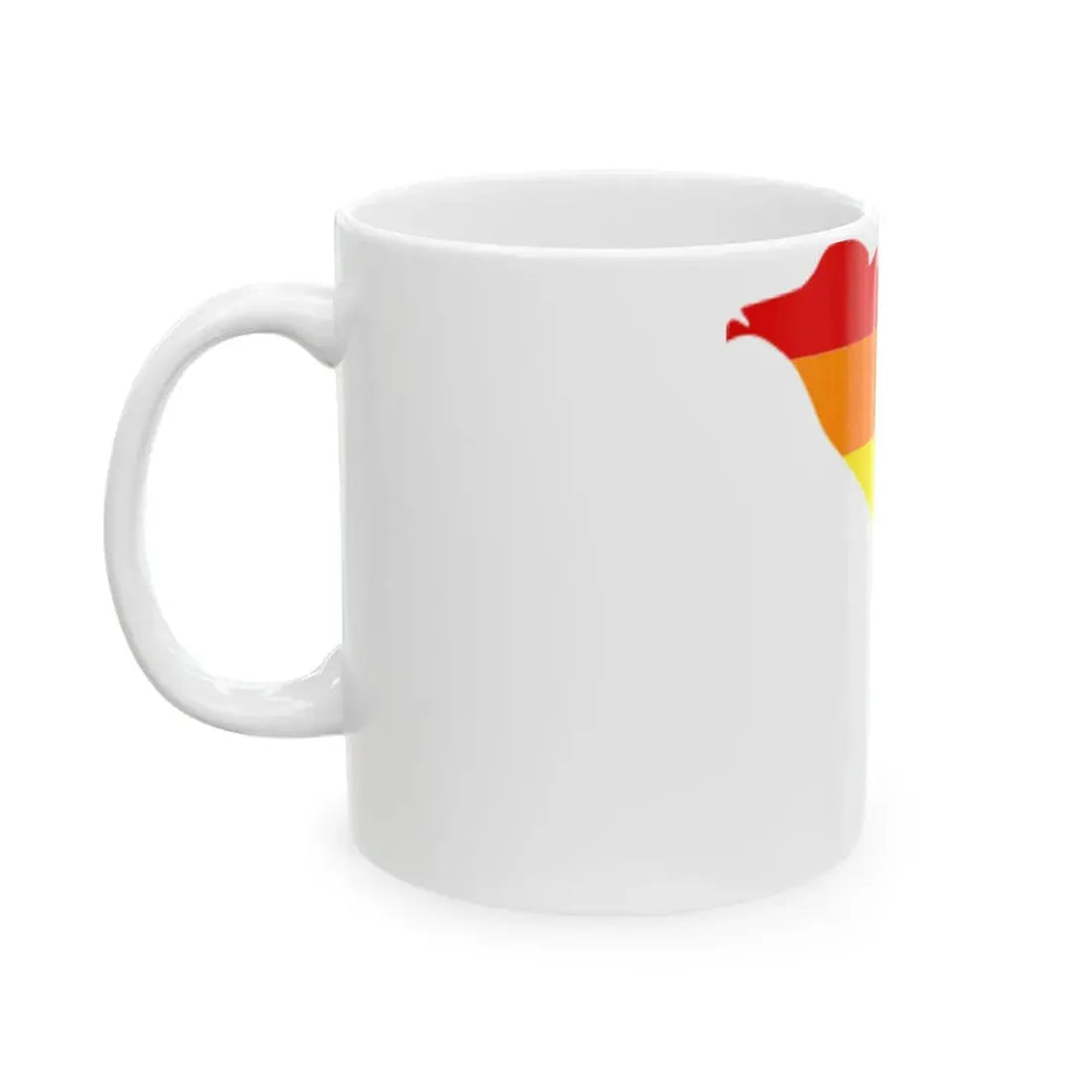 LGBT flag map of Moldova (Moldova) White Coffee Mug - Go Mug Yourself