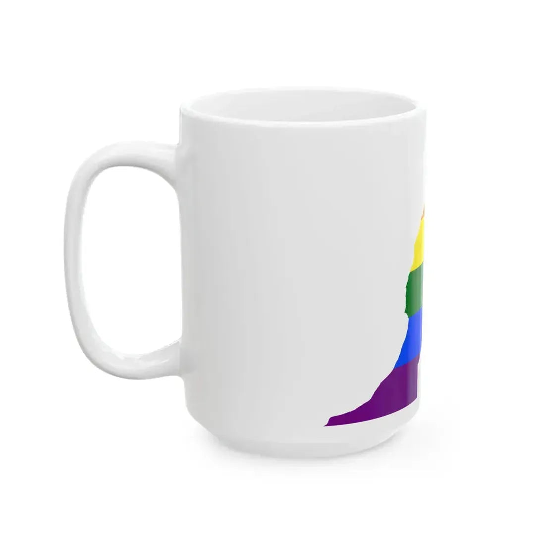 LGBT flag map of Morocco (Morocco) White Coffee Mug - Go Mug Yourself