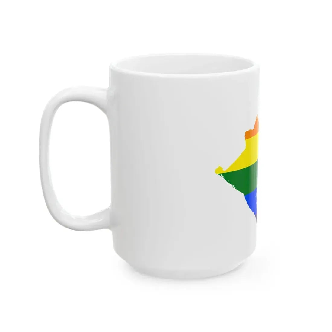 LGBT flag map of Nicaragua (Nicaragua) White Coffee Mug - Go Mug Yourself