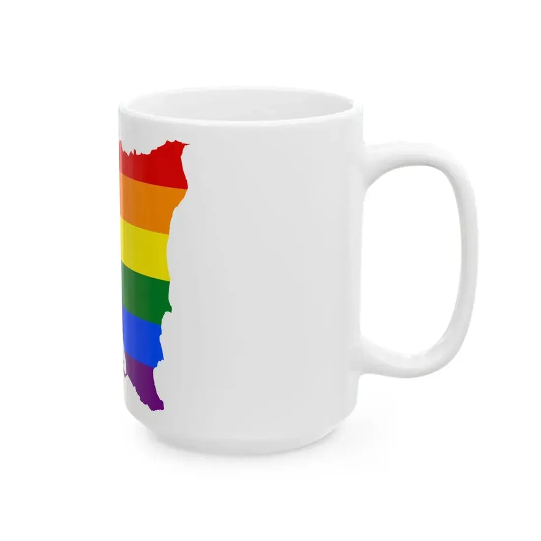 LGBT flag map of Nicaragua (Nicaragua) White Coffee Mug - Go Mug Yourself