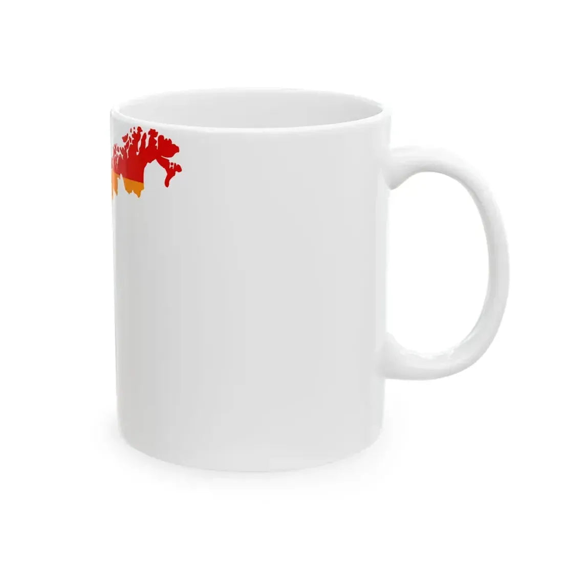 LGBT flag map of Norway (Norway) White Coffee Mug - Go Mug Yourself