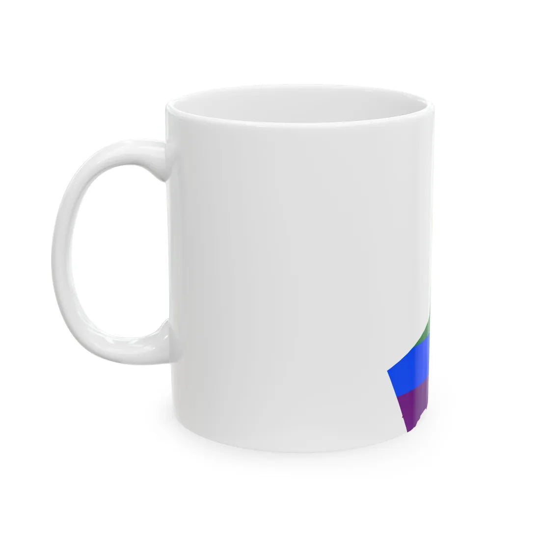 LGBT flag map of Oman (Oman) White Coffee Mug - Go Mug Yourself