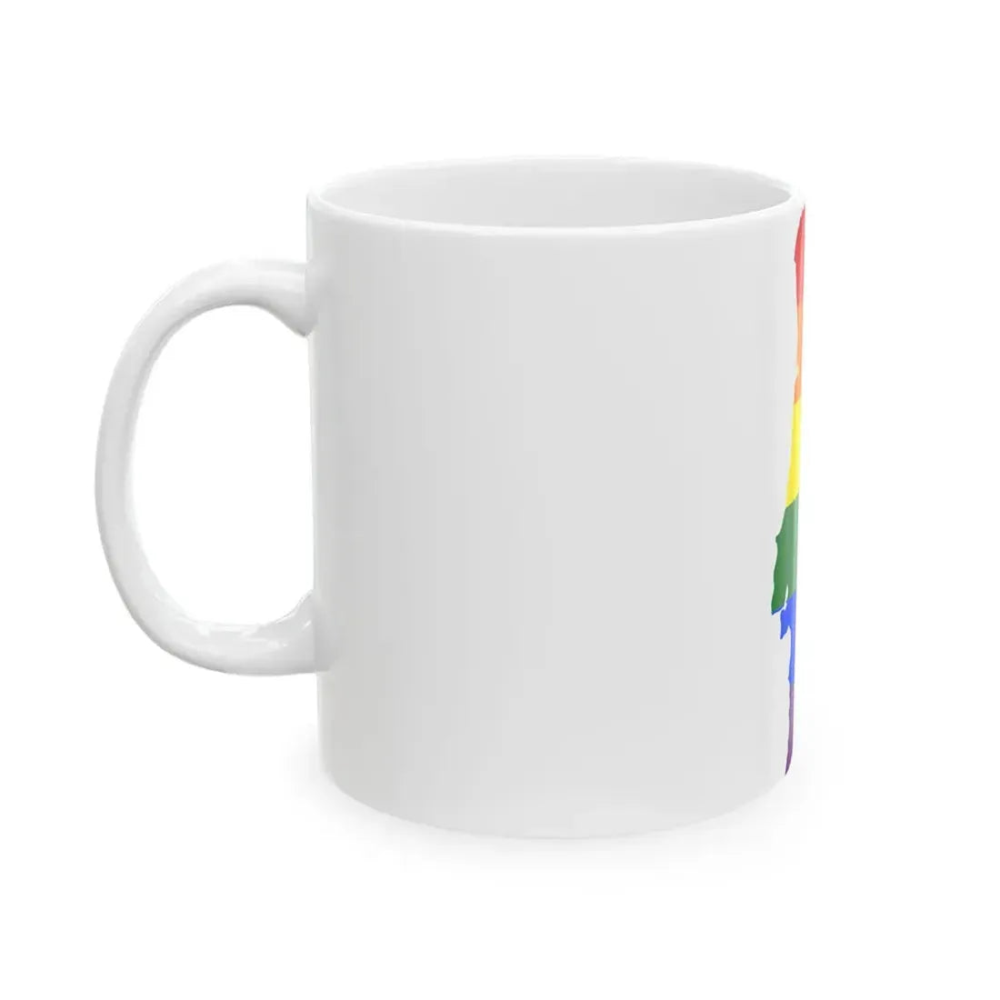 LGBT flag map of Portugal (Portugal) White Coffee Mug - Go Mug Yourself