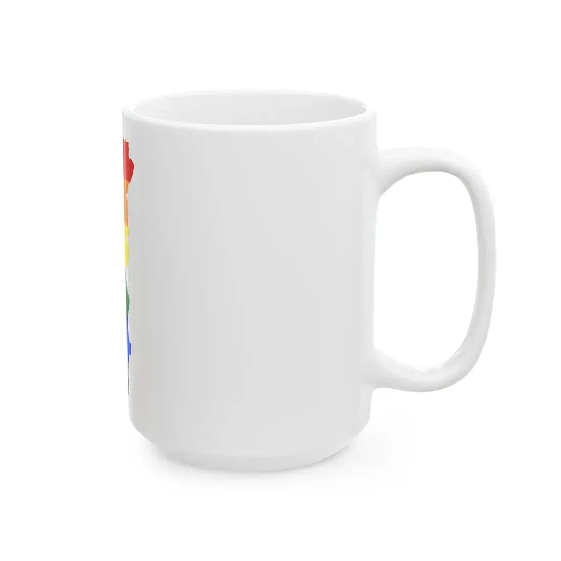 LGBT flag map of Portugal (Portugal) White Coffee Mug - Go Mug Yourself