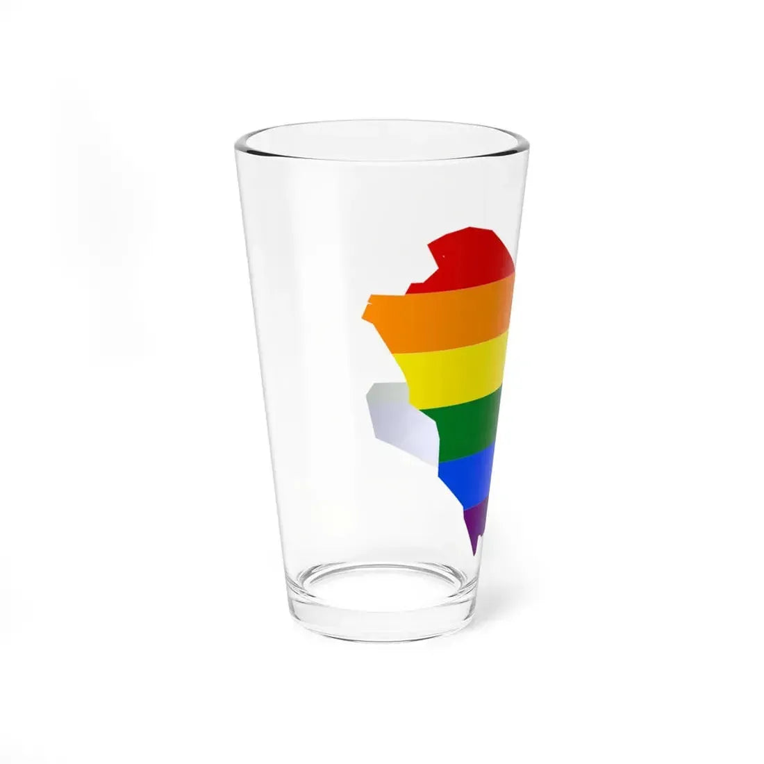 LGBT flag map of Saudi Arabia (Saudi Arabia) Pint Glass 16oz - Go Mug Yourself