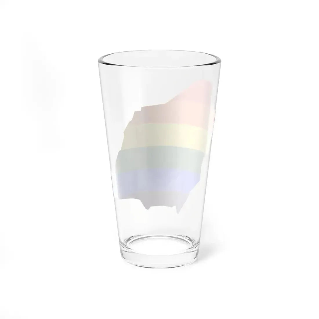 LGBT flag map of Saudi Arabia (Saudi Arabia) Pint Glass 16oz - Go Mug Yourself