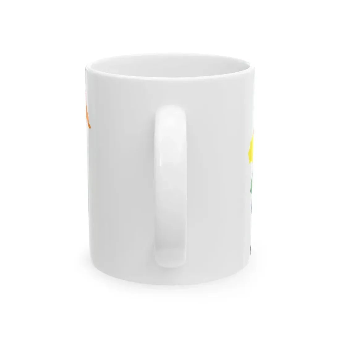 LGBT flag map of Slovenia (Slovenia) White Coffee Mug - Go Mug Yourself