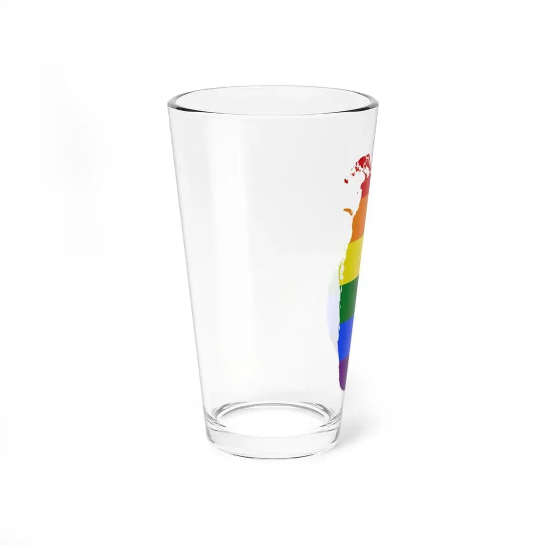 LGBT flag map of Sri Lanka (Sri Lanka) Pint Glass 16oz - Go Mug Yourself