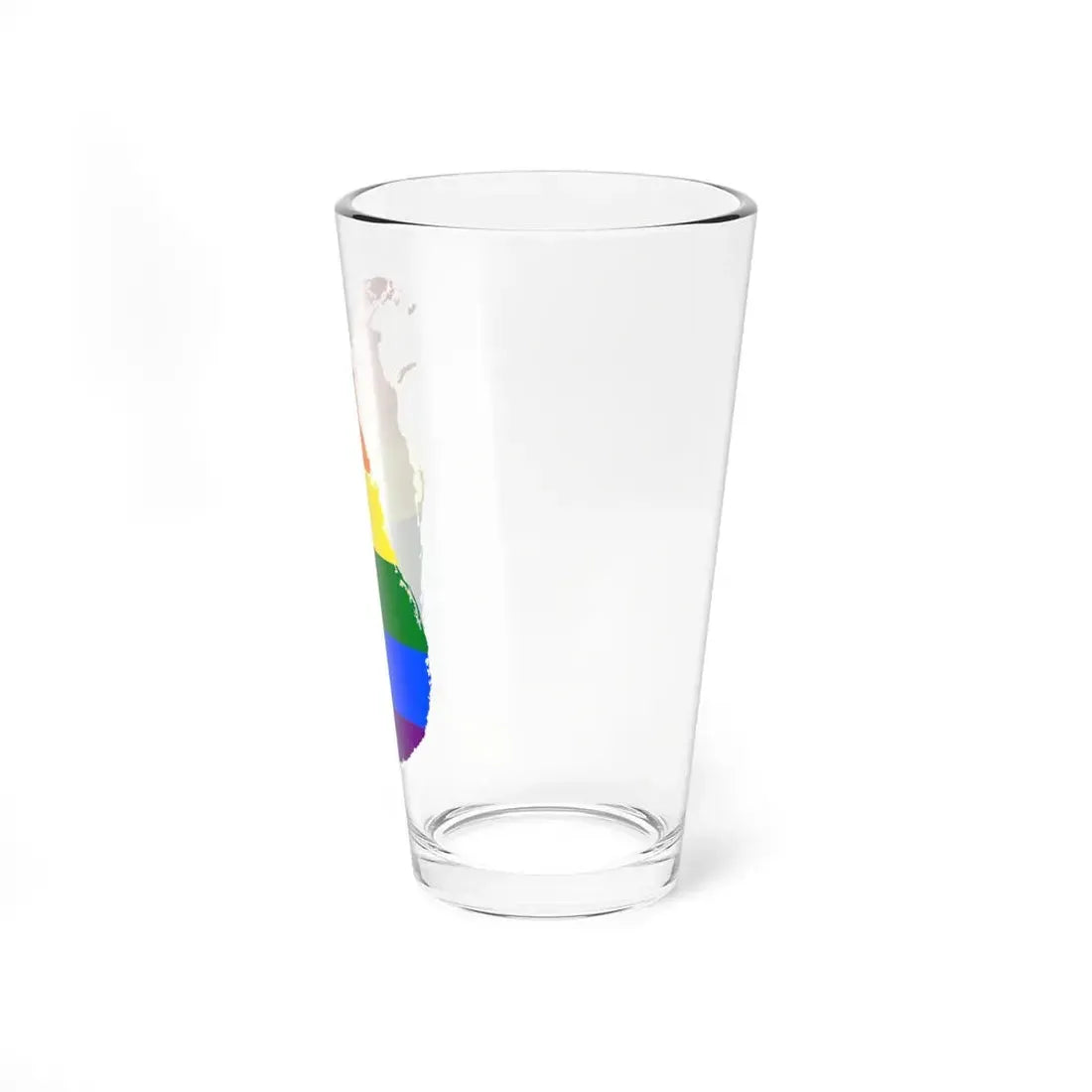 LGBT flag map of Sri Lanka (Sri Lanka) Pint Glass 16oz - Go Mug Yourself