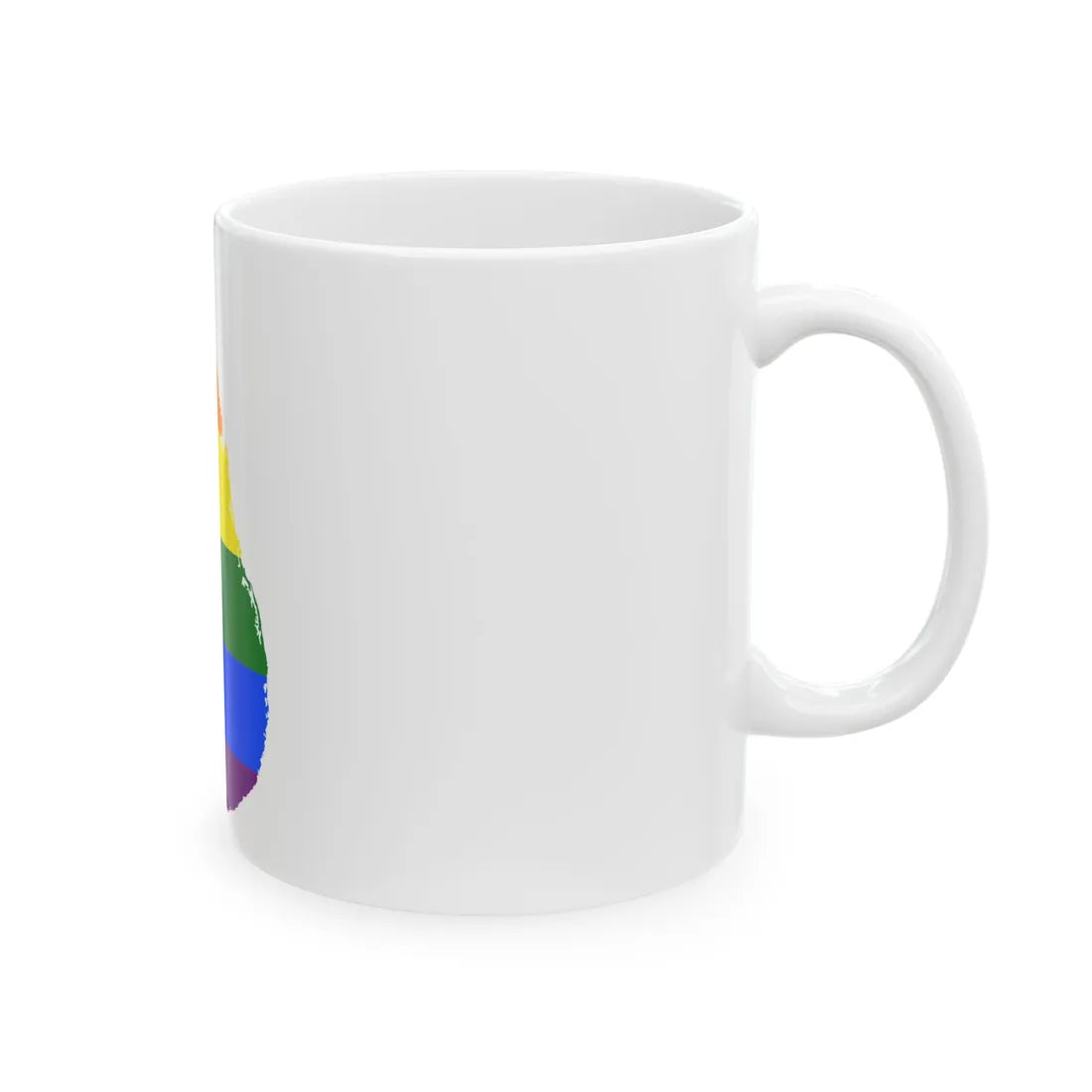 LGBT flag map of Sri Lanka (Sri Lanka) White Coffee Mug - Go Mug Yourself