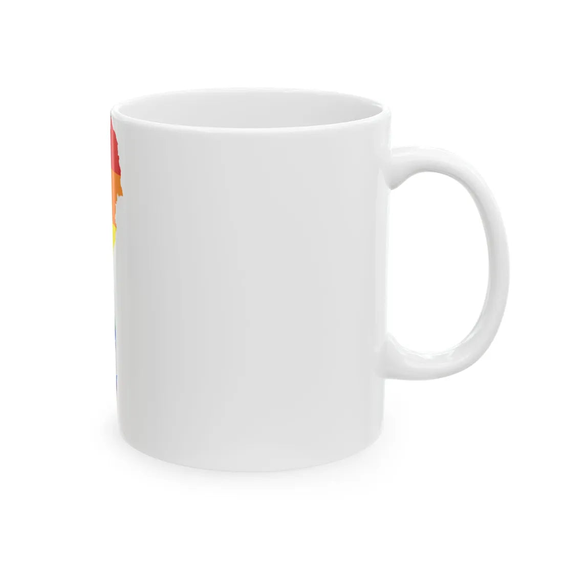 LGBT flag map of Sweden (Sweden) White Coffee Mug - Go Mug Yourself