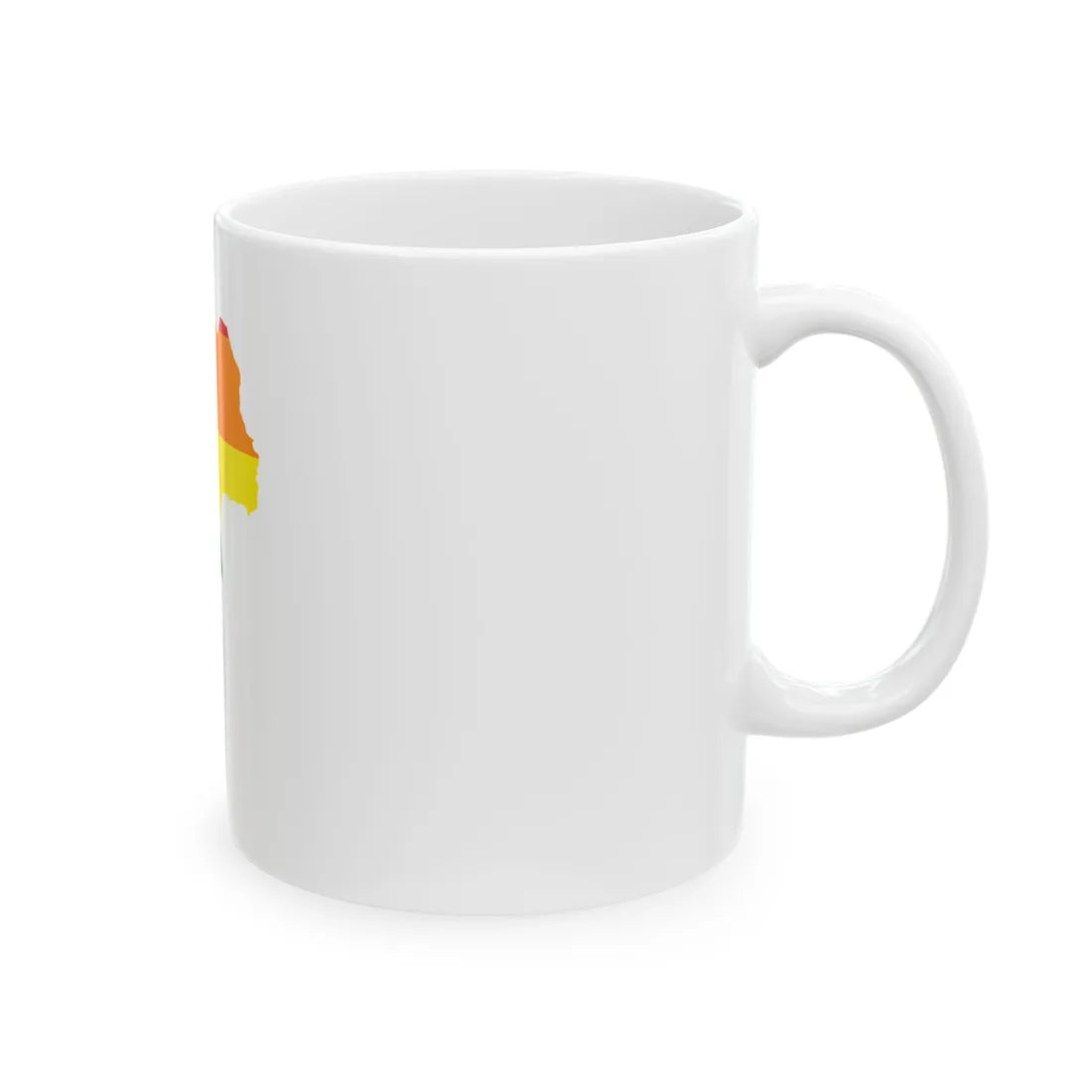 LGBT flag map of Thailand (Thailand) White Coffee Mug - Go Mug Yourself