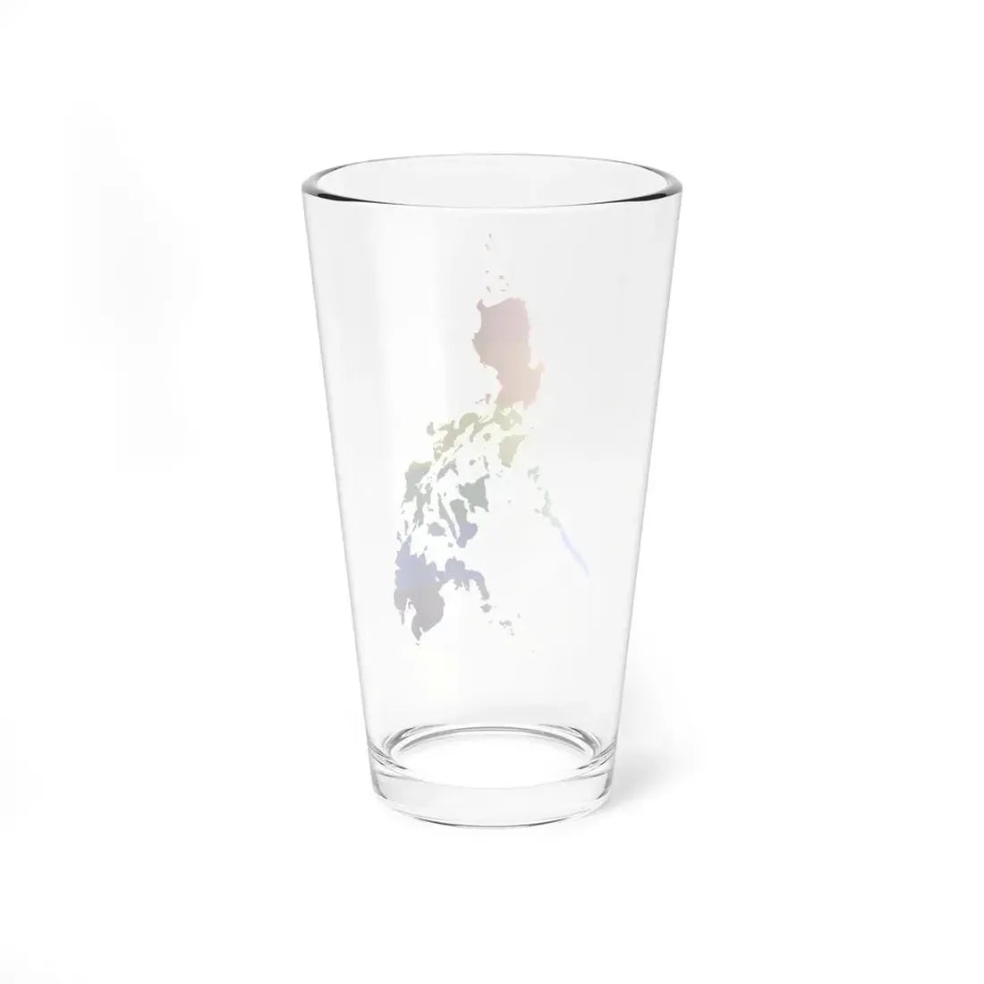 LGBT flag map of the Philippines (Philippines) Pint Glass 16oz - Go Mug Yourself