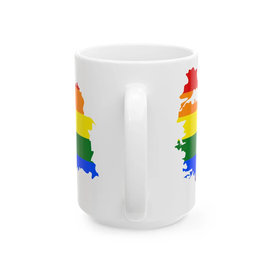 LGBT flag map of Turkey (Turkey) White Coffee Mug - Go Mug Yourself