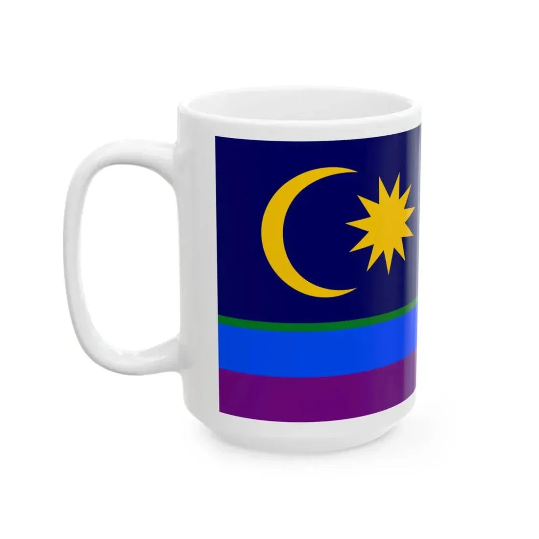 LGBT Pride Flag of Malaya (Malaysia) White Coffee Mug - Go Mug Yourself