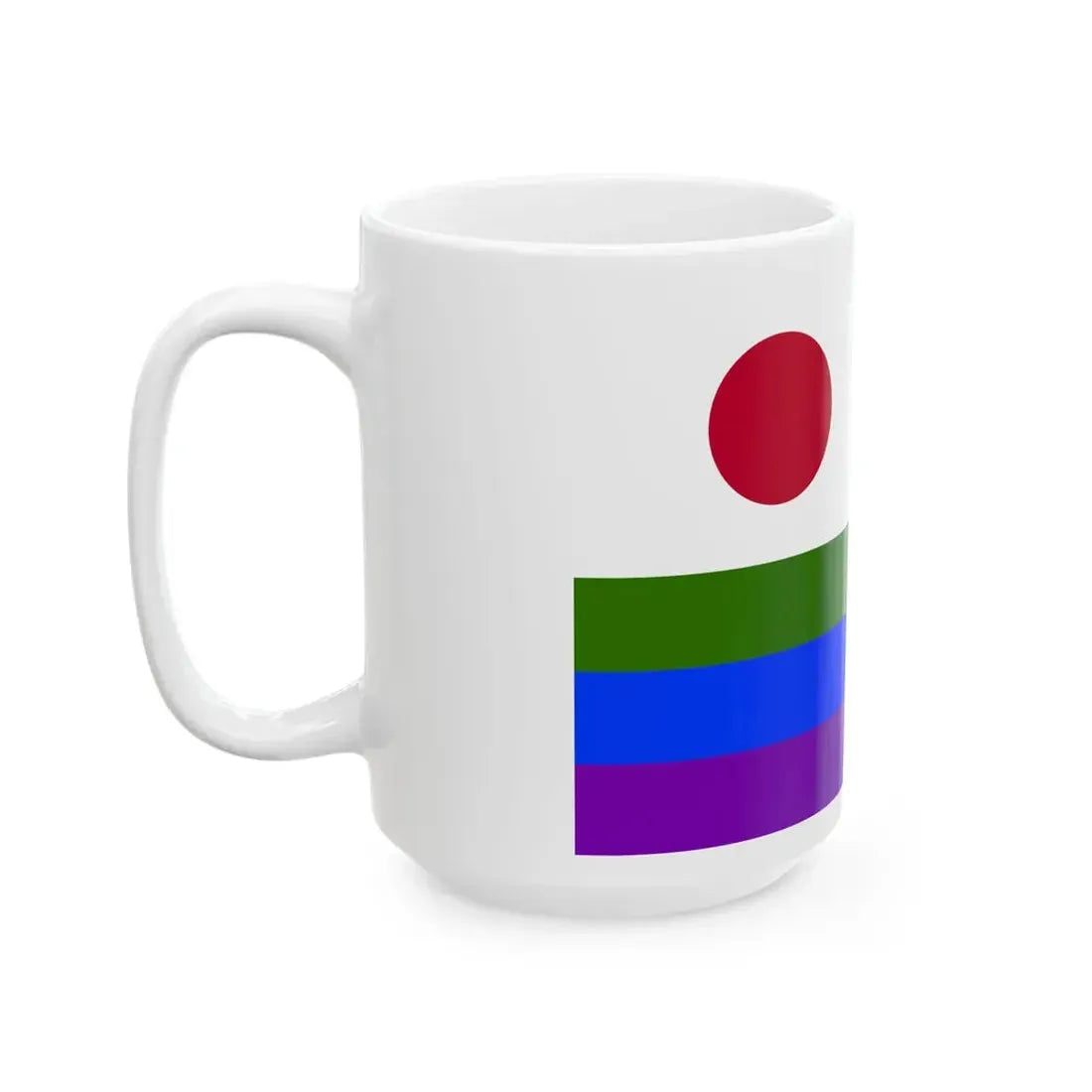 LGBT Rainbow Flag of Japan (Japan) White Coffee Mug - Go Mug Yourself