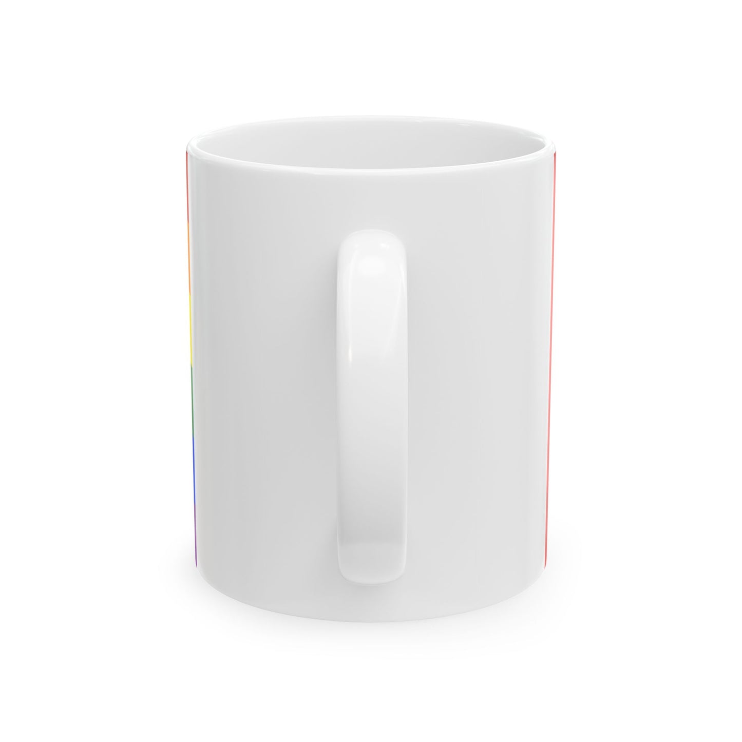 LGBT rainbow flag of the Peoples Republic of China (China) White Coffee Mug-Go Mug Yourself