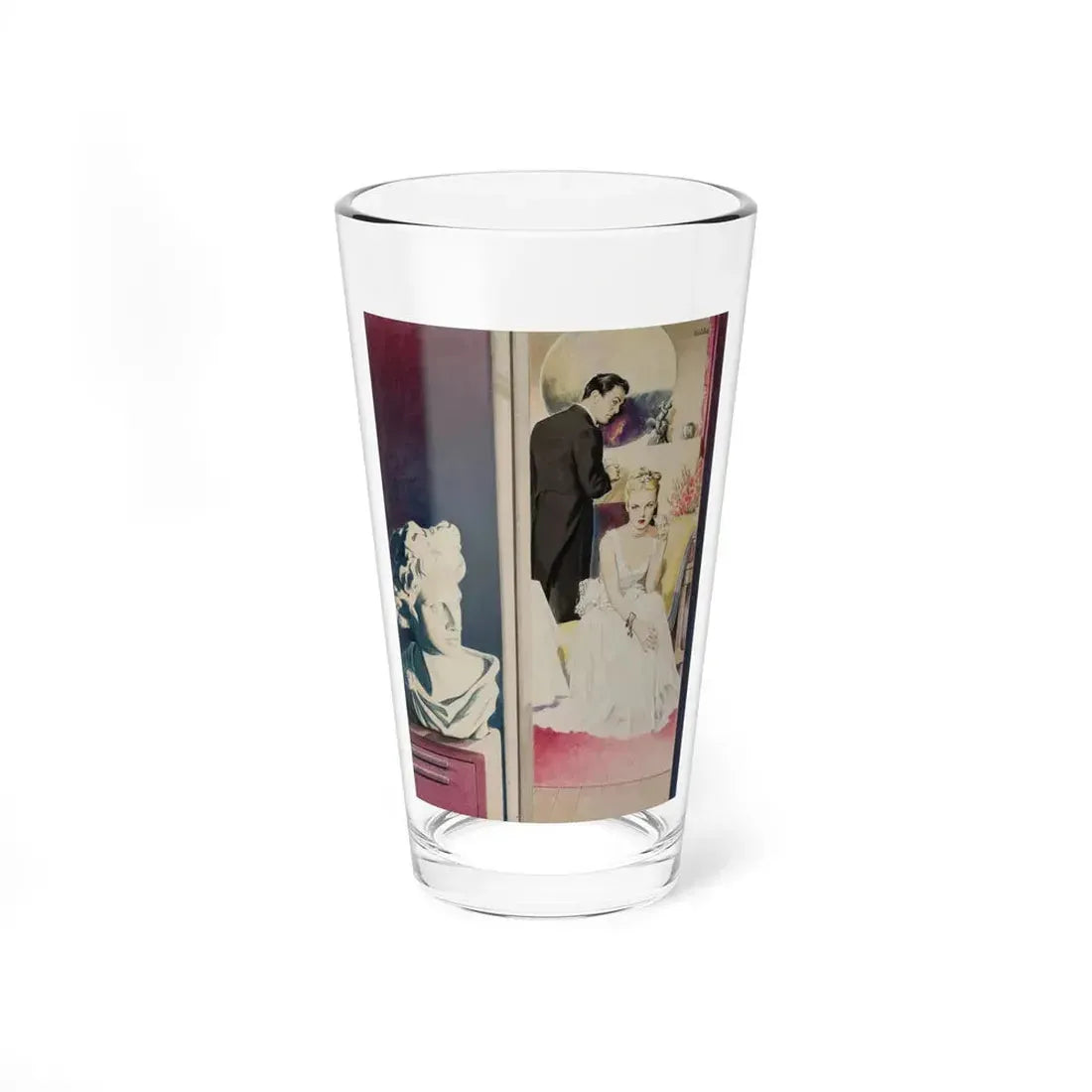 Liberty magazine illustration, August 3, 1946 - Pint Glass 16oz 16oz - Go Mug Yourself